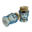 Bicchiere testa di moro double face in ceramica realizzata a mano