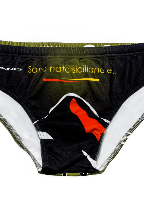 Costume Slip Uomo Amaru Unnimaffissu grafica vulcano