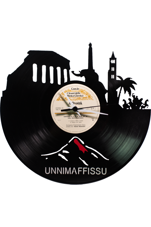 Orologio da muro in vinile intagliato