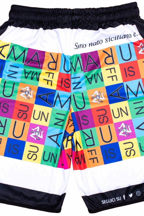 Bermuda copricostume grafica a scacchi - immagine 3