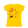 tShirtRiempiilbicchiereRetroDonna.png T-shirt manica corta Riempi il bicchiere Donna