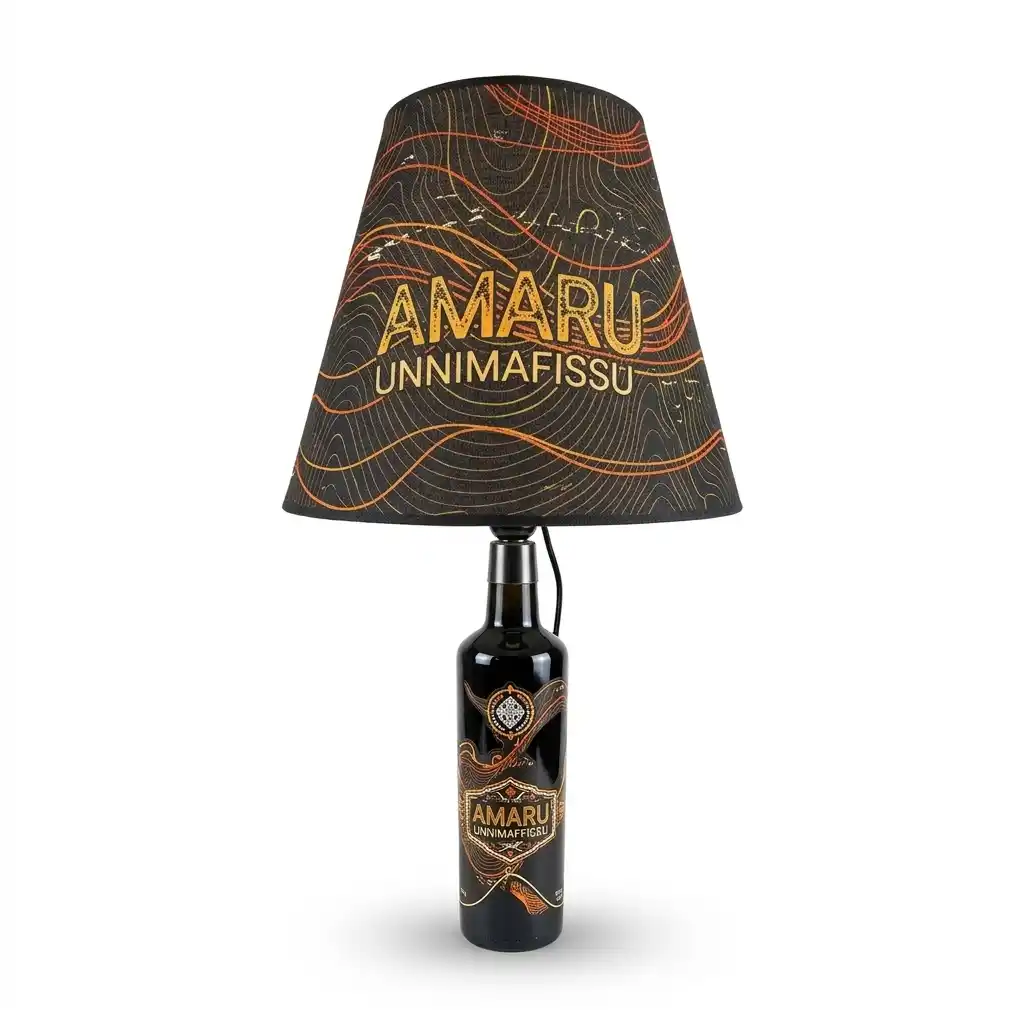Lampada Amaru Unnimaffissu 10 y. con paralume personalizzato